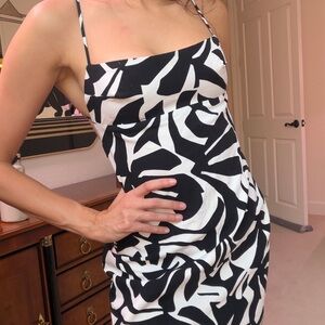 Zara Black & White Mini Dress